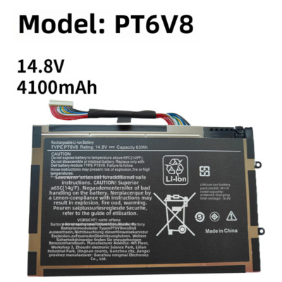 PT6V8 battery for Dell Alien M11x M14x R1 R2 R3 P18G P06T laptop