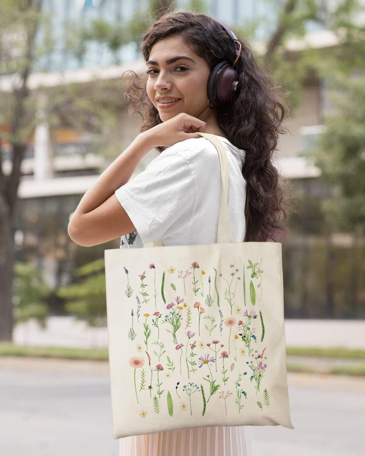 Book Lover Tote Bag – Cute Reusable Canvas Shopping Bag With 'I'm All Booked' Print, 13.78x15.7 Inch Cotton Tote For Women