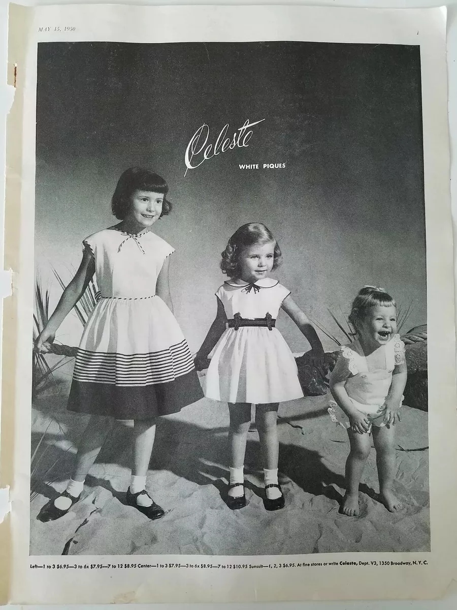 1950s children's clearance fashion
