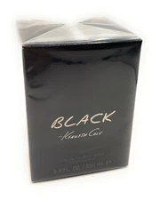 Kenneth Cole Black Men's Eau De Toilette Spray - 3.4oz New & Sealed in Box