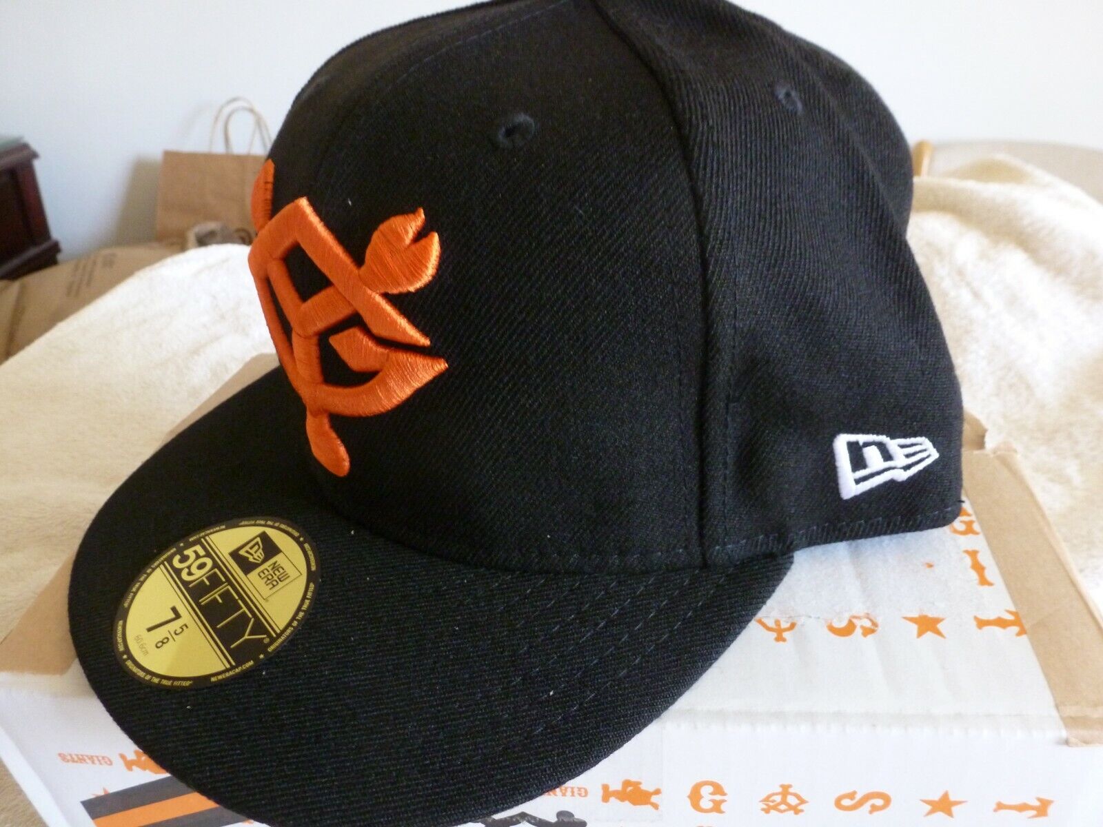 NEW Japan TOKYO YOMIURI NEW ERA Baseball Cap Hat Black/ORANGE 7 5/8 FITED | eBay