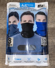 NEW 3 Pack Face Mask Cover Arctic Cool Cooling Face Fishing Gaiter