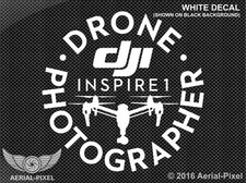 DJI Inspire 1 Drone Photographer Window Decal Sticker Quad for V2 PRO and RAW