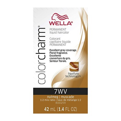 Wella Color Charm Liquid Haircolor 7WV Nutmeg 1.4 oz - 2 PACK