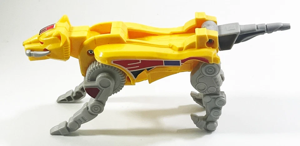 Sabertooth Tiger Zord 来自 MIGHTY MORPHIN POWER RANGERS 豪华 Megazord 复古 — 第 3/4 张图片