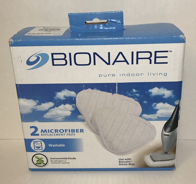 Genuine Bionaire Steam Mop Microfiber Replacement Pads 2 Pack Re Usable New For Sale Online