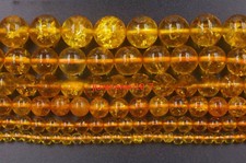 Natural Crystal Quartz Rock Gemstone Round Beads 4mm 6mm 8mm 10mm Yellow Citrine