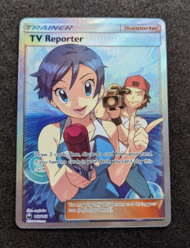 TV Reporter - Full Art Trainer - 167/168 - SM Celestial Storm - Pokemon - Picture 1 of 2