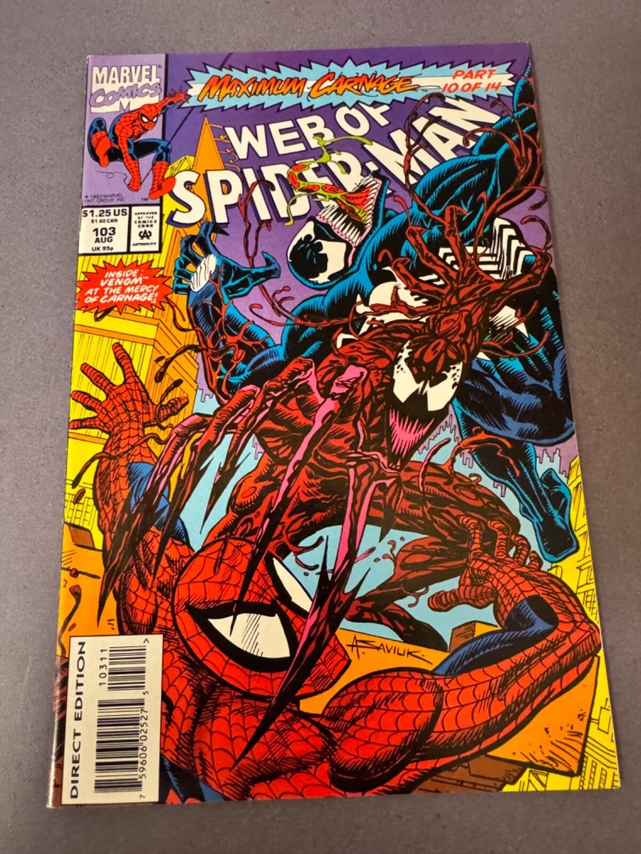Web Of Spider-Man #103 Venom At The Mercy Of Carnage! Alex Saviuk
