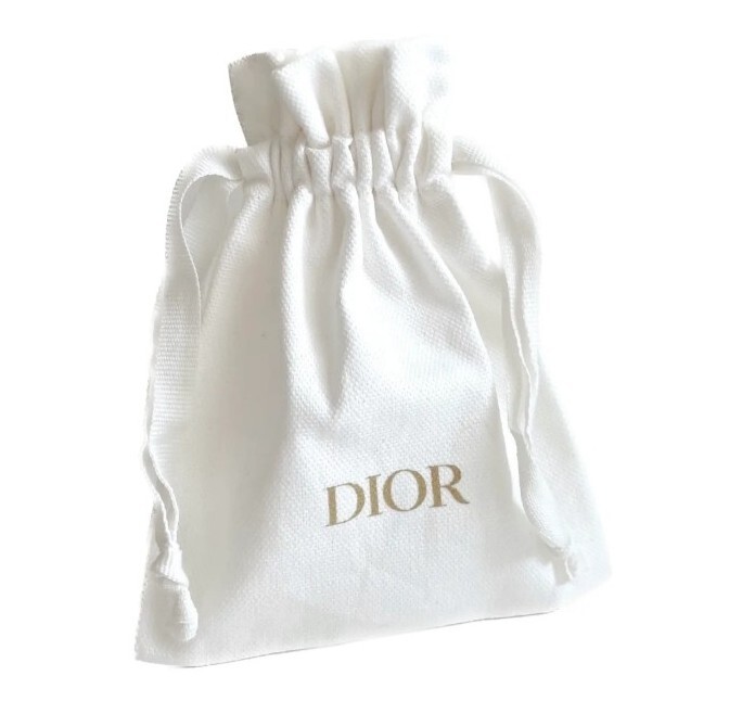 DIOR Drawstring Fabric Dust Pouch WHITE 5x6 Inches NEW | eBay