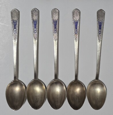 韓国 アンティークスプーンsilver 銀製品 銀70% Vintage Korean 70% Sterling Silver Spoon Lot of 5 | eBay