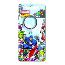Image of Marvel MK38672C Captain America Premium Steel Licensed Keychain-Keyring