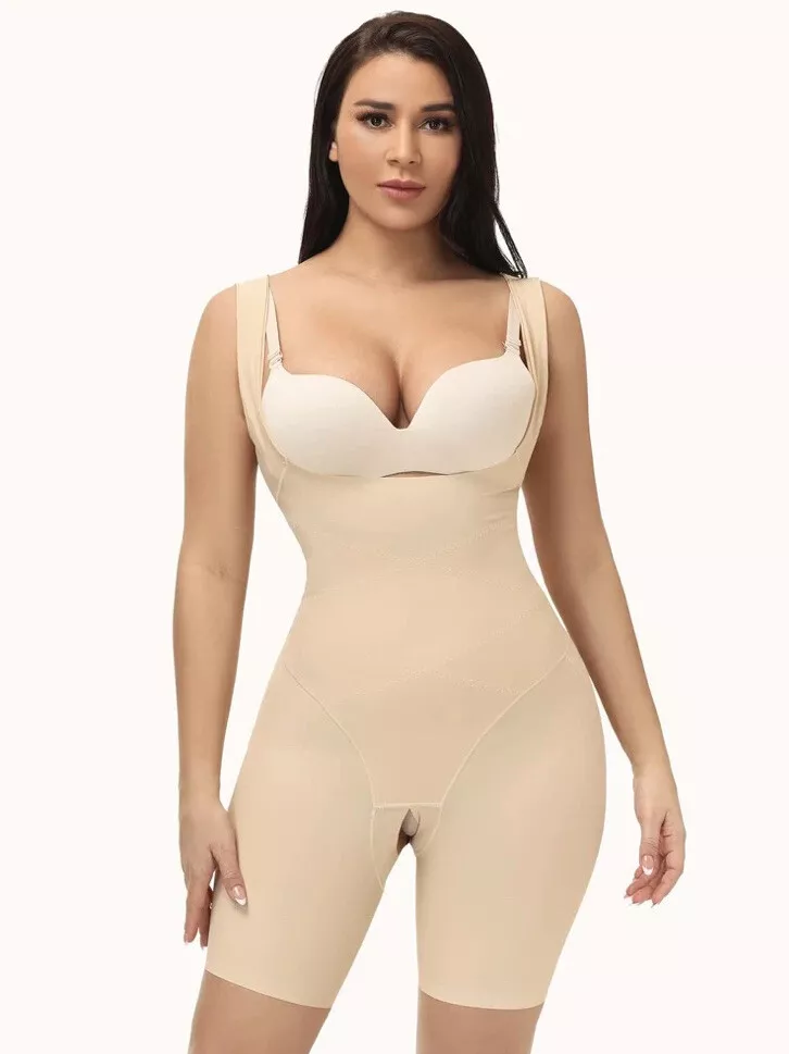 NWT SHEIN Crotchless Shapewear Romper Bodysuit M