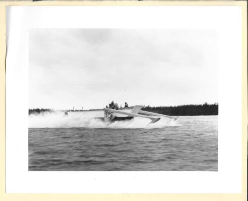 1957 USMC Marine Miami Shipbuilding Corp Halobates Hydrofoil 8x10 Repro. Photo - 第 1/2 張圖片