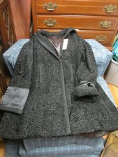 BEAUTIFUL VTG PERIOD STYLE 50's PERSIAN WOOL COAT WITH SATIN LINING CUSTOM MADE