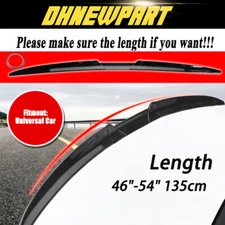 Universal Rear Trunk Spoiler Wing Black Adjustable For Car Sedan Glossy Black DP