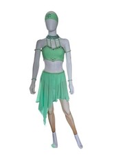 Spearmint Green Slow Freestyle Dancing Costume Size 8 10 Choice London