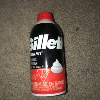 10 Pack Gillette Foamy Regular Shaving, Smooth, Comfortable Shave, NEW, 11 Oz