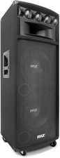 Portable Cabinet PA Speaker System - 1600 Watt Outdoor Stereo Sound Speakers W/