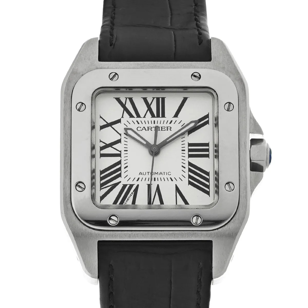 Cartier Santos 100 MM W20106X8 ( 2878) 44.2mm Silver #WW11988