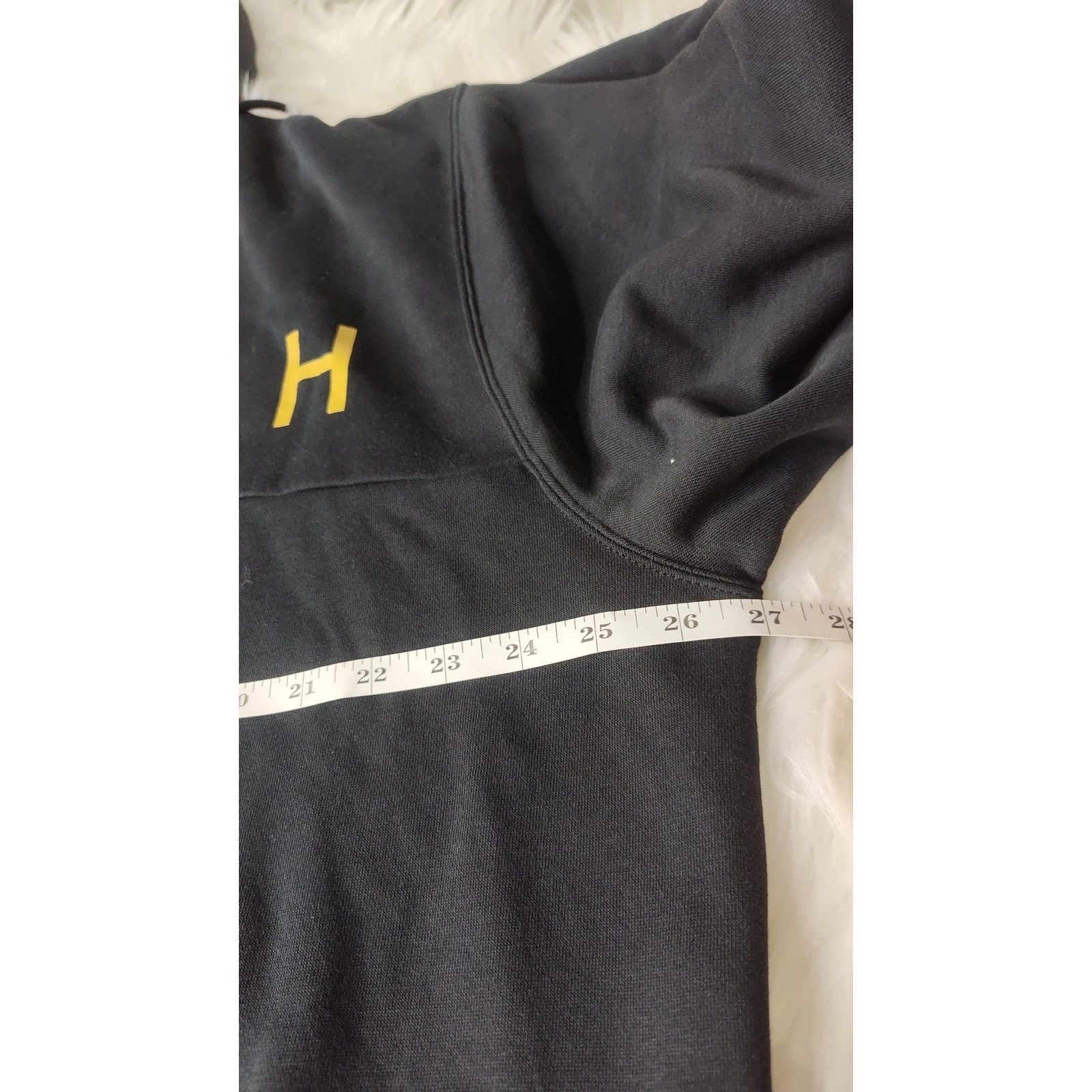 ALEXANDER MCQUEEN Nike Swoosh Felpa con Cappuccio Pullover Felpa Oro Logo Spellout Tempo Libero