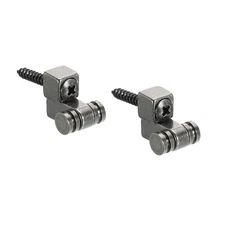 Guitar Roller String Tree Retainer Guides Grey Black for Guitar with Screws 2pcs