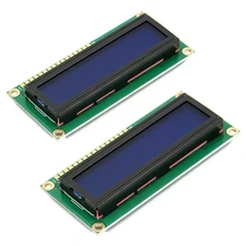 2pcs HD44780 1602 LCD Display Module DC 5V 16x2 Character LCM Blue Blacklight Ne