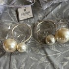 Pearl Design NR370 Silver Metal Pearl Napkin Rings Set of 6 Decorative Wedding — photo 3