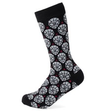 Marvel Spider-Man Dot Gray and Black Men's Novelty Socks