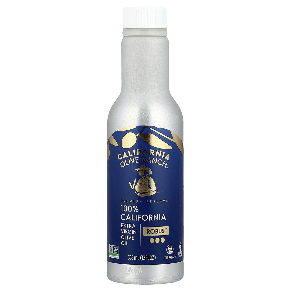 Premium Reserve Extra Virgin Olive Oil, 100% California, Robust, 12 fl oz (355