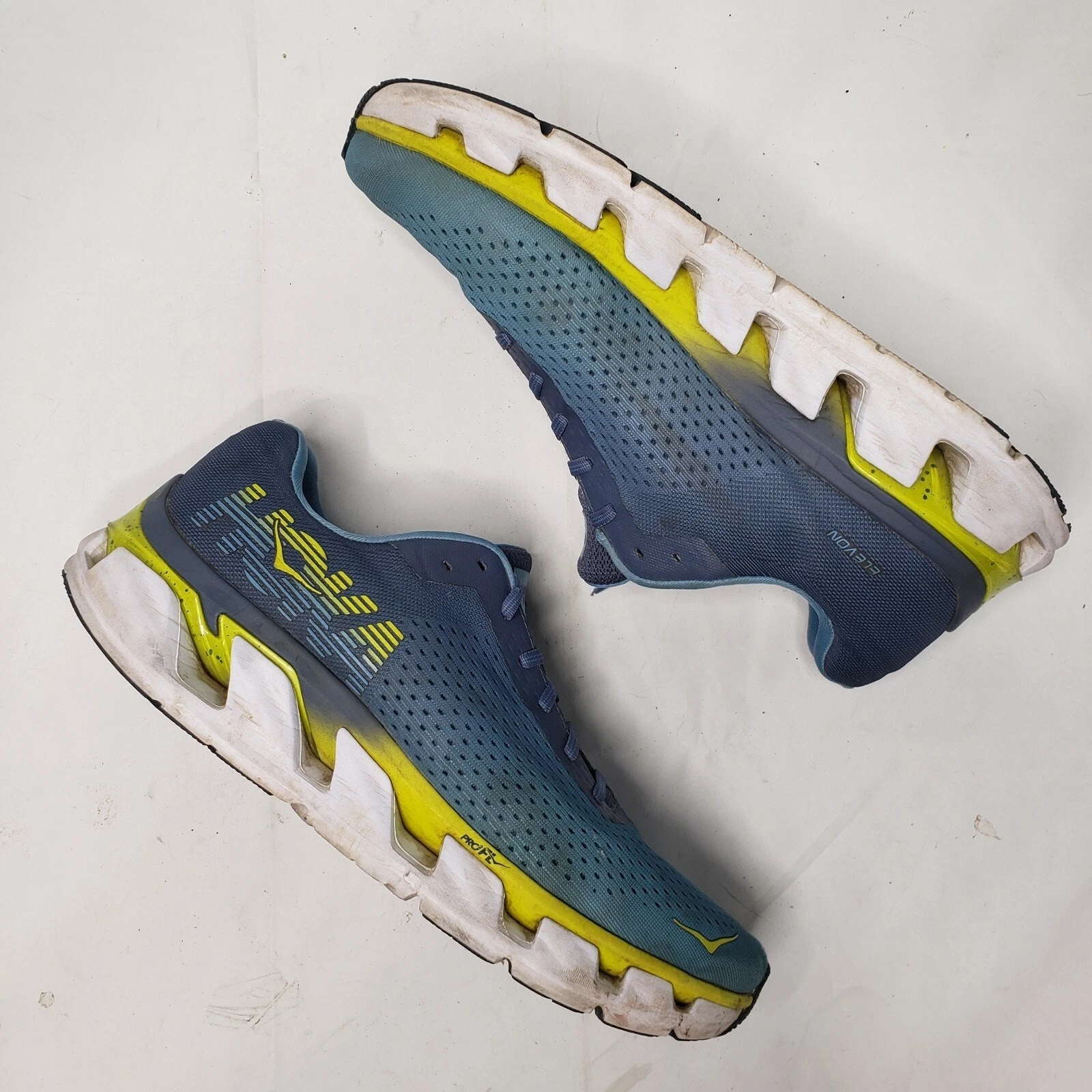 Hoka One One Elevon Mens Sz 11.5 Running Hiking Trail Comfort Shoes Blue Indigo
