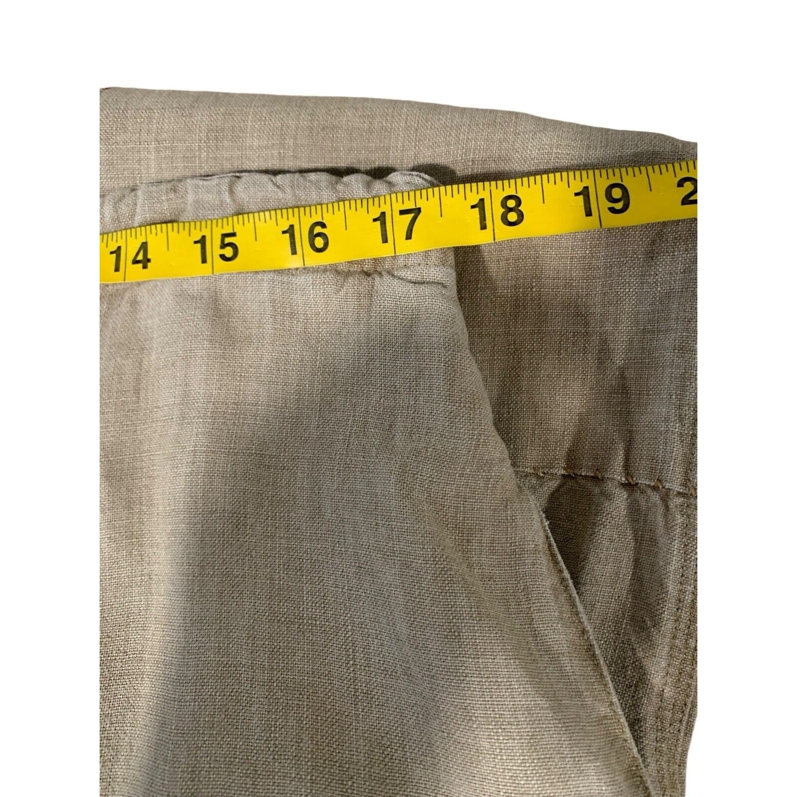 Vintage 1920's Linen Patchwork Drawstring Pants B… - image 7