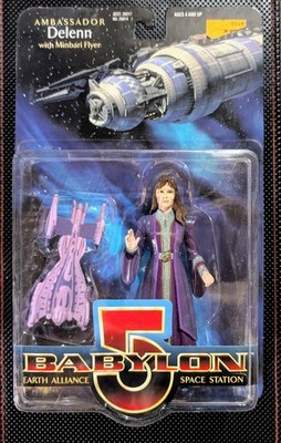 Babylon 5 Ambassador Delenn 6'' Action Figure with Minbari Flyer - SEALED