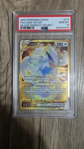 Pokemon Lugia VSTAR Silver Tempest Secret Rare #211 PSA 10 Gem Mint