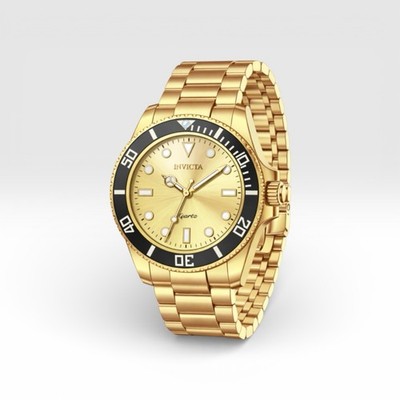Invicta Diver 69396 Men s 42mm Gold Quartz Watch NWT Box