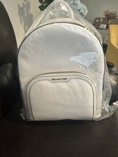 Brand new Michael Kors Jaycee Large Leather Backpack in Light Cream.