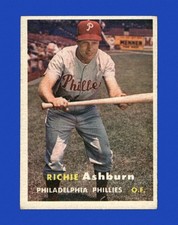 1957 Topps Set-Break # 70 Richie Ashburn VG-VGEX *GMCARDS*