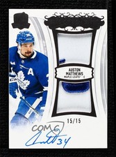 2022 Upper Deck The Cup Emblems of Endorsement 15/15 Auston Matthews Auto 1n8o