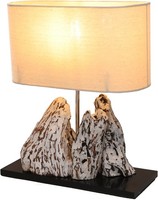 Tischlampe / Tischleuchte, Handgemachtes Unikat Aus Naturmaterial, Treibholz,