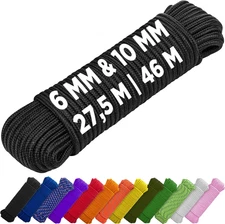 1/4”– 90 FT Strong All-Purpose Utility Rope ,Camping, Crafting, Indoor & Outdoor