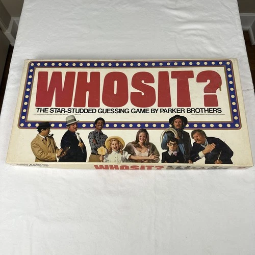 Vintage Parker Brothers 1976 WHOSIT? Board Game Complete