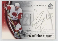 2005-06 SP Authentic Sign of the Times Henrik Zetterberg #HZ Auto nd3