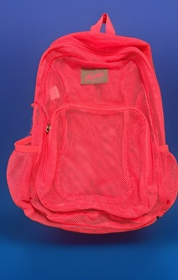 Austin Trading Co Hot Pink Full Mesh Backpack Bookbag Breathable Padded Straps