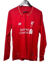 Liverpool Long Sleeve Home football shirt 2015-2016 New Balance Mens Size Large