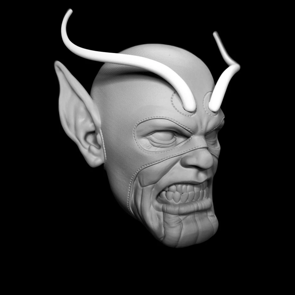 Marvel Legends Haslab Hombre Gigante Cabeza de Calavera SIN PINTAR Personalizada Impresa en 3D Foto 2 de 4