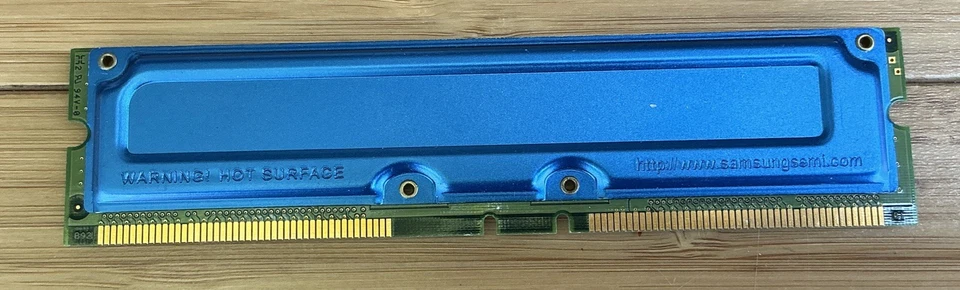 Samsung MR18R082GAN1-CK8 256MB 800MHz DDR (PC-800) RDRAM RIMM Desktop Memory RAM - Image 2 of 2