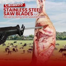 12-Inch Stainless Steel Frozen Meat Bone Cutting Saw Blades for Reciprocating an