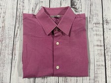 Men s Express Shirt Sz L Fitted Button Up Excellent Condition Pink