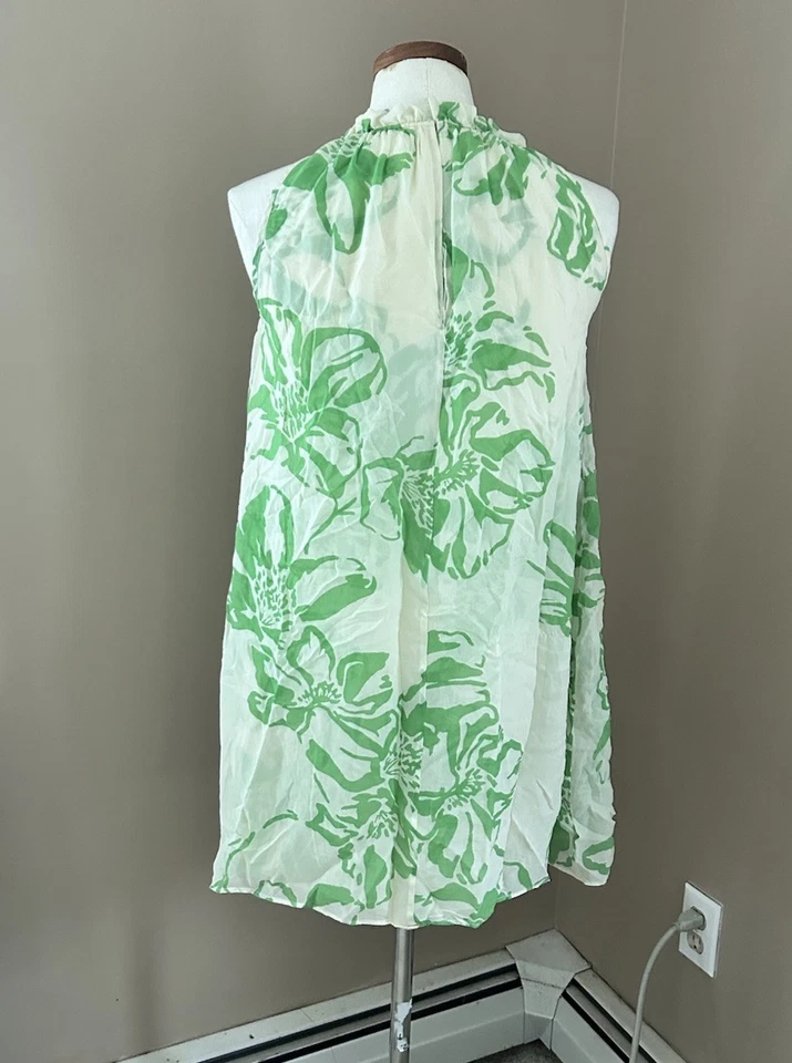 Banana Republic Silk Mini Dress Blue Size XS Petite Women - Image 2 of 3