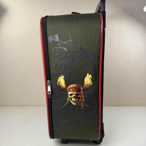 Disney Store Pirates Of The Caribbean Dead Man's Chest Rolling Suitcase Luggage - Picture 11 of 22